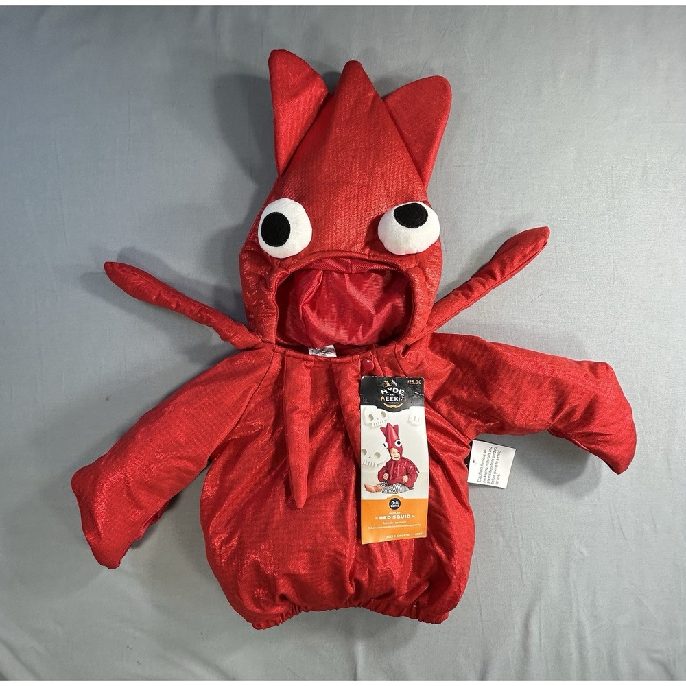 Hide and Eek Red Squid Halloween Costume Baby Infant 0-6 Months New